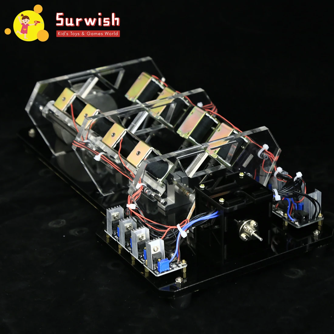 

8 Coils High Power Electromagnet Engine Model Physical Experiment Motor