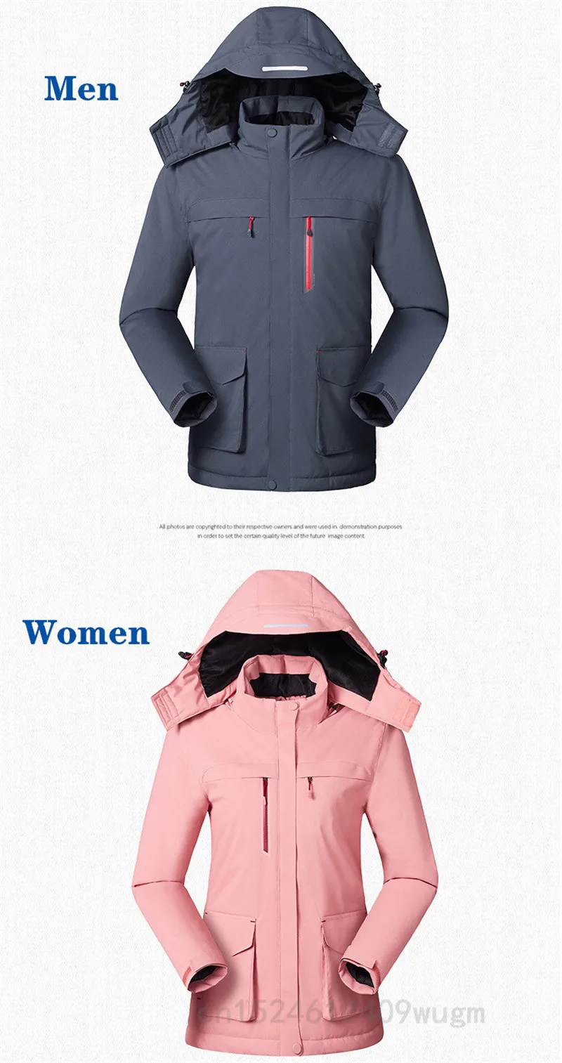 Мужская и женская куртка с USB подогревом, жилет, зимняя верхняя одежда для влюбленных, длинное пальто с капюшоном, теплая электрическая одежда, Пешие прогулки, рыбалка