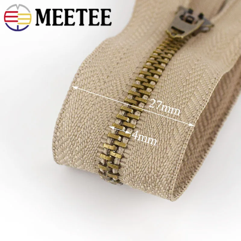 Meetee 10 шт. 10/13/15/18 см 4 # металлические сумки на молнии для брюк карман с