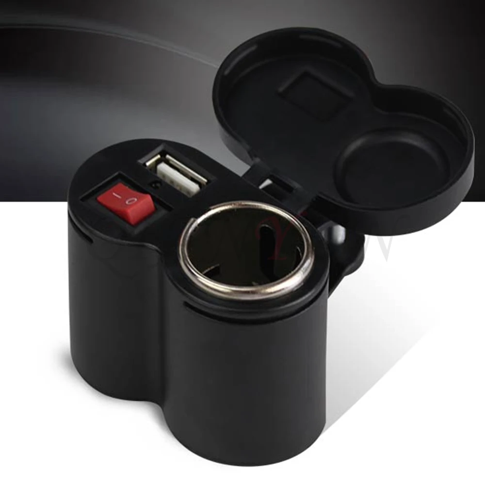Авто мотоцикл USB адаптер зарядное устройство 12/24 в прикуриватель Мотоцикл Зарядное устройство для мобильных GP