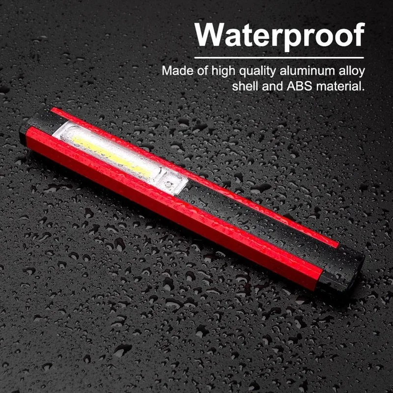 

Working Light Waterproof COB LED Flashlight Torch Built-in Charging Battery Magnetic Lantern for Camping/Climbing