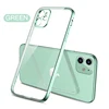 LOVECOM – coque de téléphone carrée plaquée, étui arrière transparent en TPU Ultra fin pour iPhone 12 Mini 12 11 Pro Max XR XS Max 7 8 Plus ► Photo 2/6