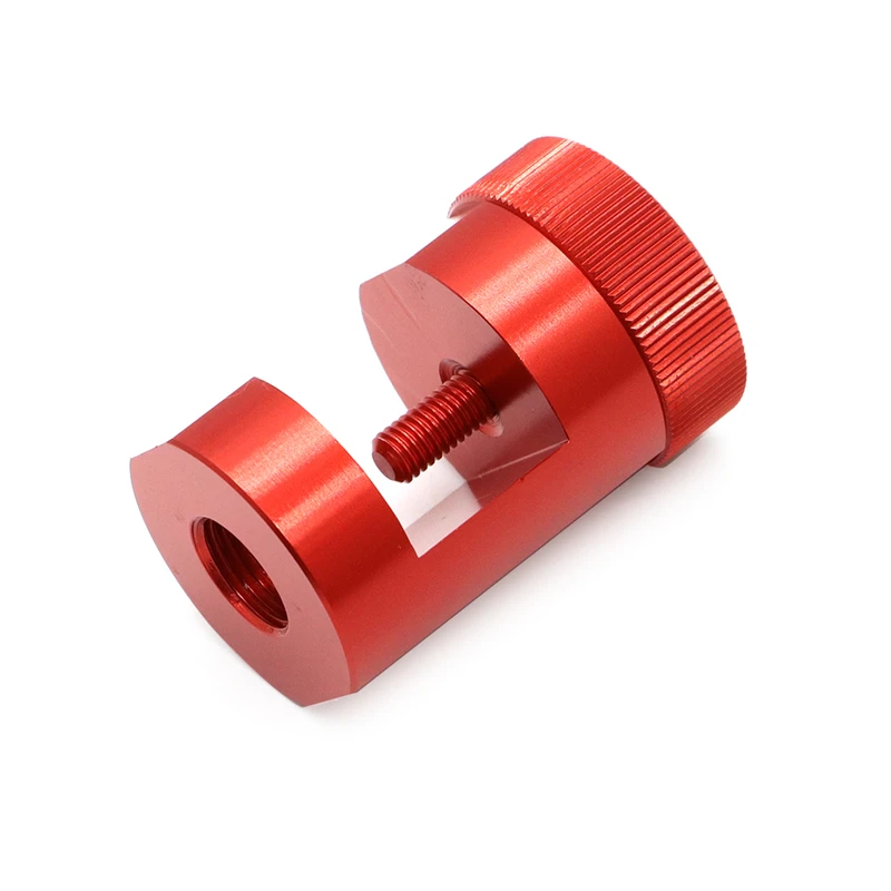 Алюминиевый 14 мм Двигатель Свеча зажигания зазор инструмент Gapper Sparkplug суппорт Gapping M14 14 мм Резьбовые свечи зажигания Универсальный черный красный