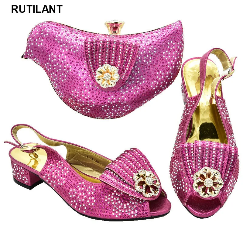 

Nigerian Women Shoes and Bag To Match for Party Italian Shoes with Matching Bags Latest Design High Quality African Wedding Shoe