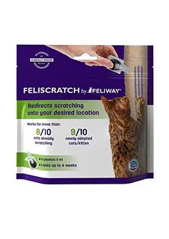 

FELISCRATCH by FELIWAY, teaching cats where to scratch and helping them to use their scratching post - 1 month programme (9