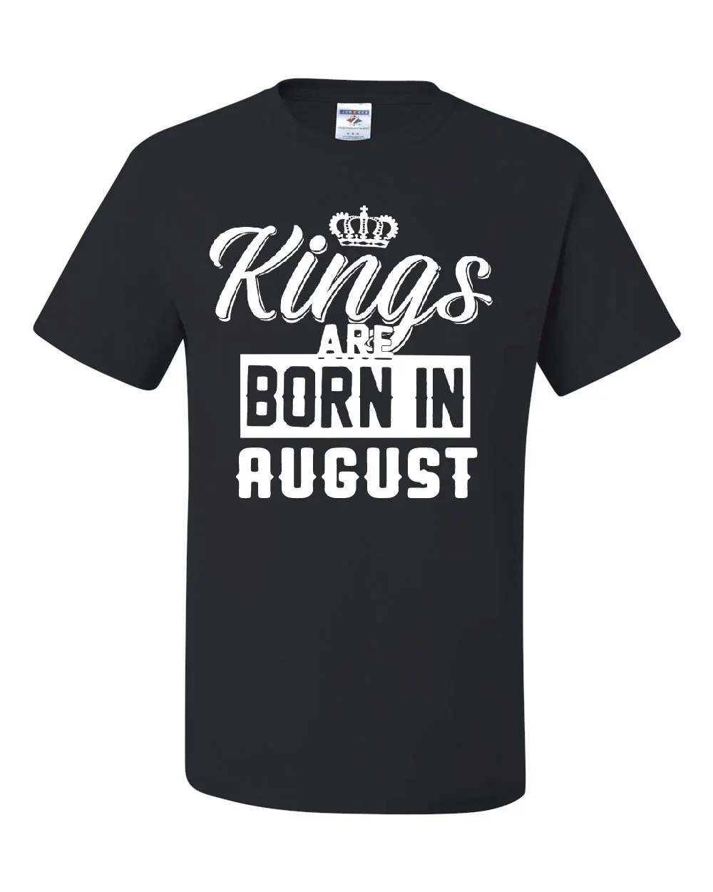 Новинка Заказной короткий рукав Kings Are Born In August футболка классная на день рождения вечерние мужские футболки на заказ