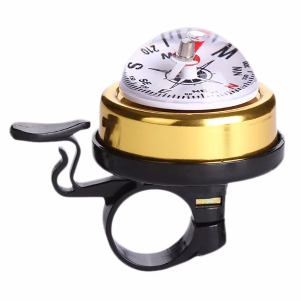 Plastic Bicycle Alarm Bell Bicycle Horn Cycling Safety Bike Ring Bell Built in Compass Fit For 22mm Handle Grip Diameter
