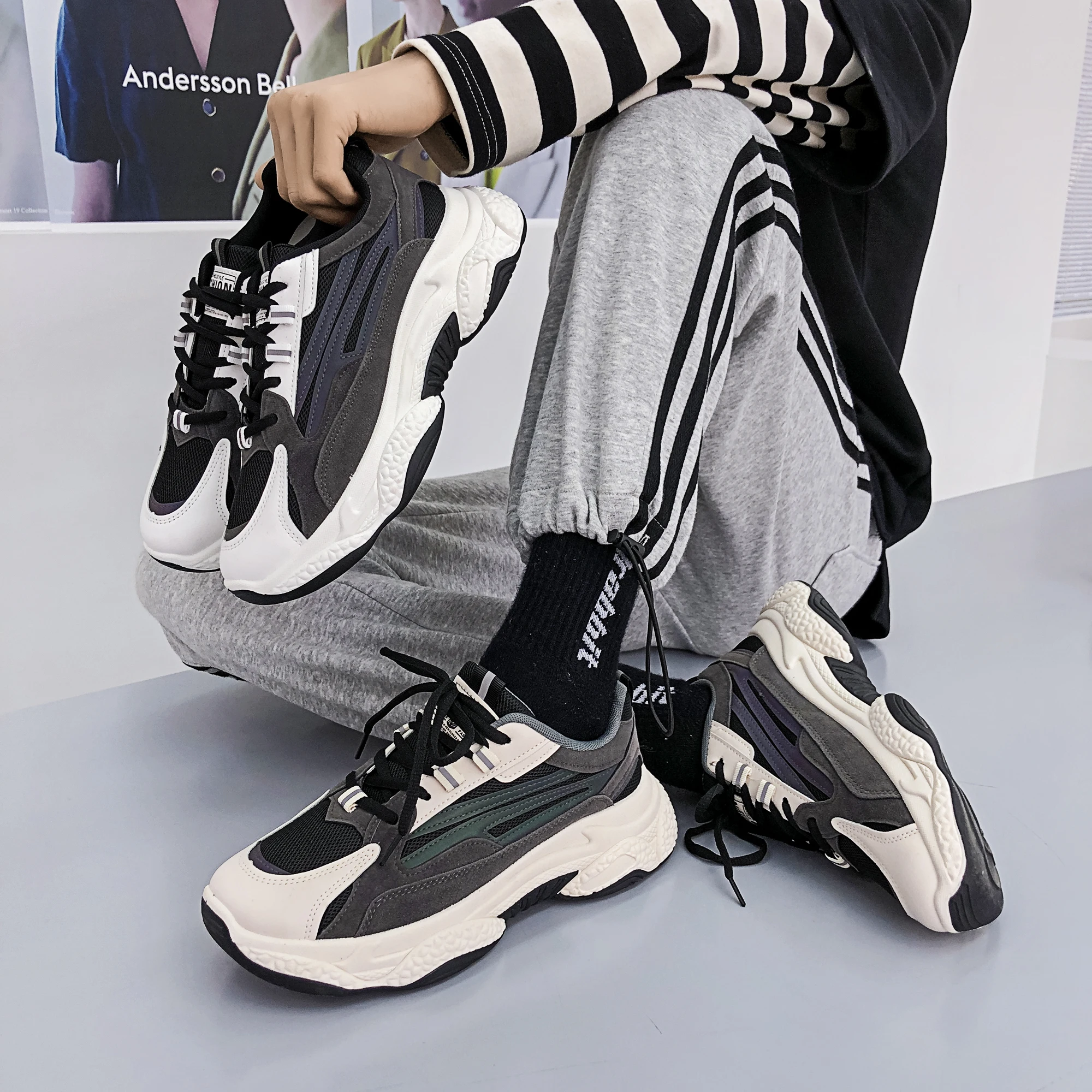 Модные роскошные мужские кроссовки Kanye 700 для бега, прогулочная обувь 800, кроссовки на толстой подошве, спортивные тройные Дизайнерские кроссовки