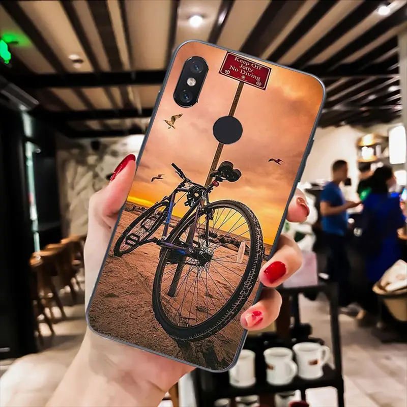 MaiYaCa Amazing mountain bike Bicycle MTB design Phone Case for Xiaomi Redmi8 4X 6A 9 8T Redmi 5 5Plus Note5 7 Note8pro 9 9pro xiaomi leather case chain