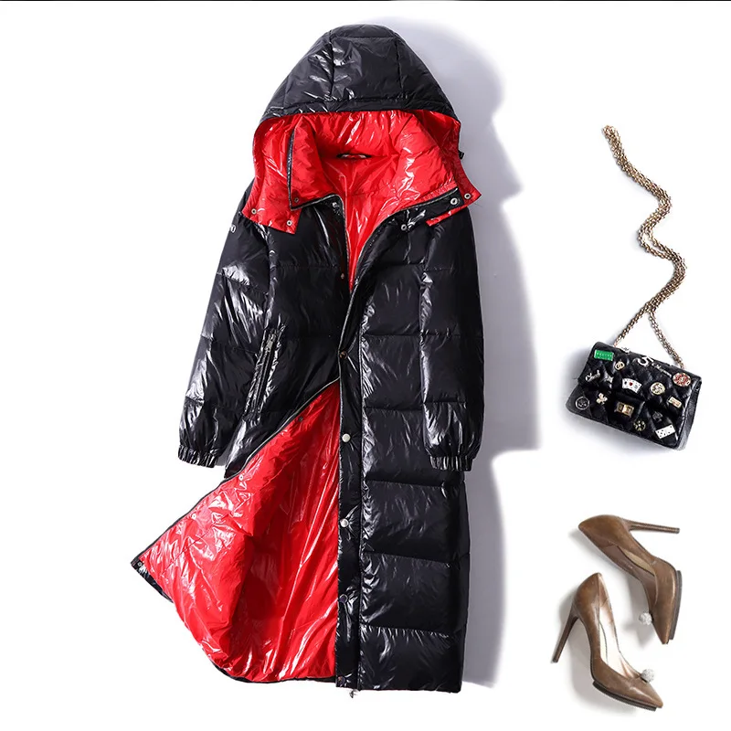 Женский темперамент в Европе и США новинка 2019 утепленный теплый воротник белый