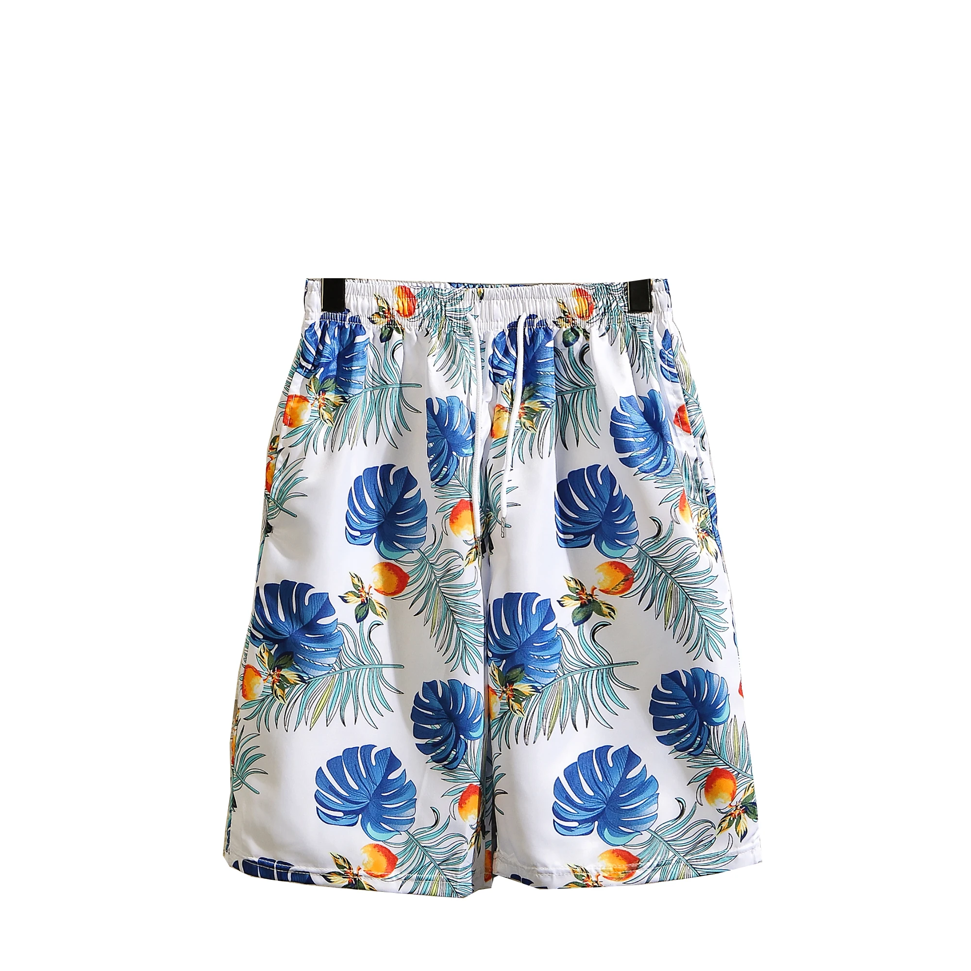 

2020 New Items Mens Leaves Printed Board Shorts Quick Dry Surfing Shorts Men's Polyester Loose Shorts Large Times Swimsuit M-3xl