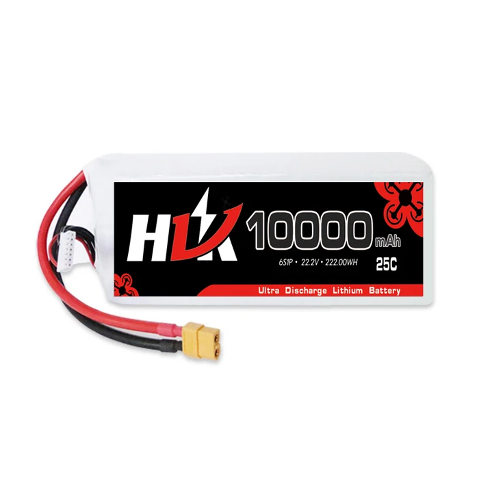 US $360.36 High Rate RC Lipo Battery 6S 222V 10000MAH 25C Lithium Ion Battery For UAV Drone RC Model