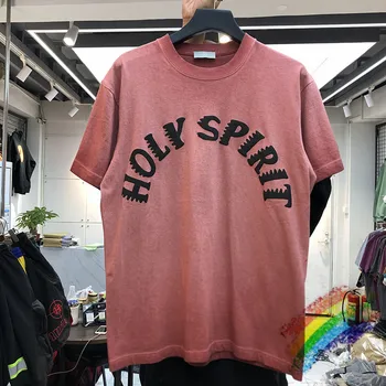 

2020 HOLY SPIRIT T-shirt Kanye West T-shirts Vintage Die Tye Tee Sunday Service at the mountain Logo Tops
