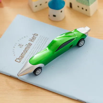 1 шт. забавная Новинка шариковые ручки для гоночного автомобиля портативная креативная Шариковая ручка Шариковая качественная детская игрушка офисные школьные принадлежности - Цвет: green car pen