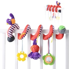 

Playful and Cute Baby Stroller Purple Bird Bed Around Creative Bed Lanyard with Bell Teether Plush Toy Baby Products Accessories