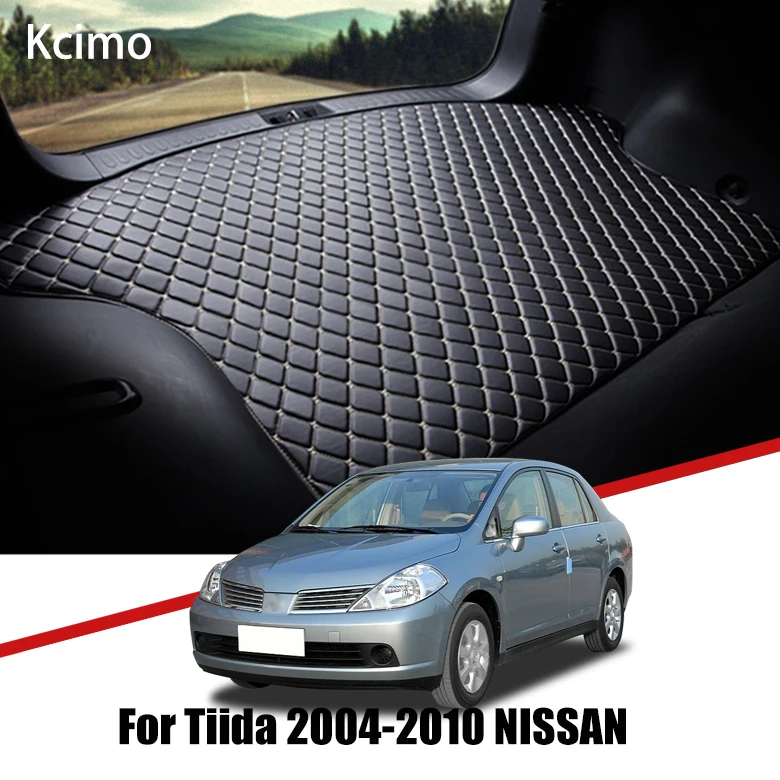 Кожаный коврик для багажника автомобиля Nissan Tiida Latio C11 2004-2010 Versa Dodge Trazo 2005 2006 2007 2008 |