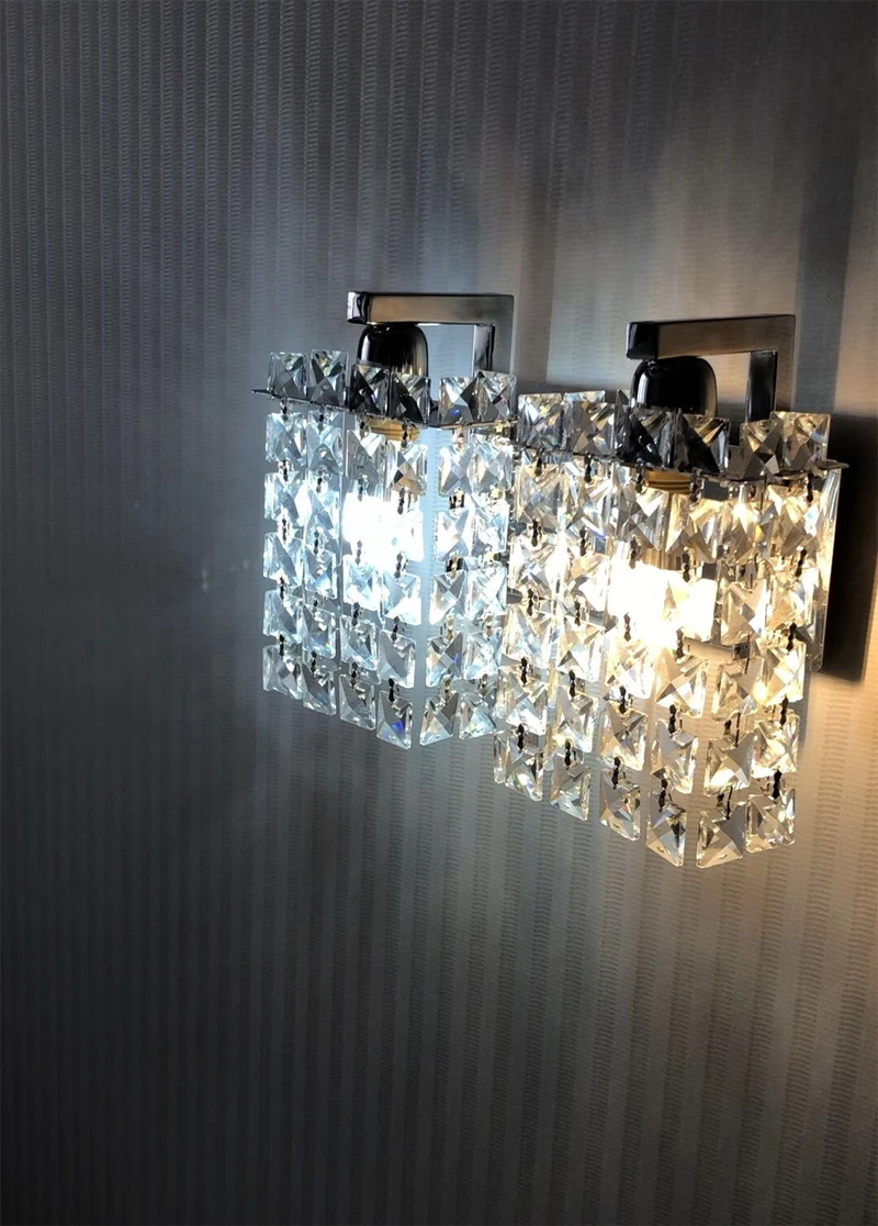 Современные Настенные светильники для спальни настенные гостиной с кристаллами