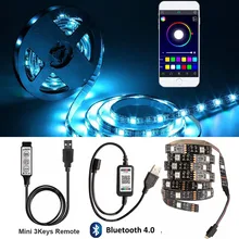 Подсветка для кухни Контроллер Bluetooth, кухонная лампа, 5 В, Мощный USB светодиодный светильник, шкаф под шкафом, Диод красный-зеленый-синий, ночной люсис привело освещение 2 м 3 м светодиод светильник светодиодный