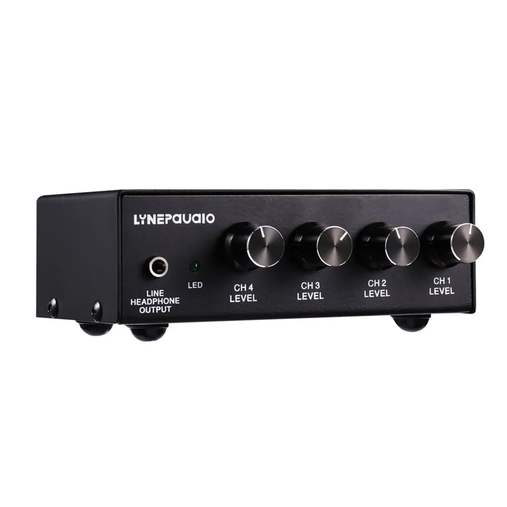 

B895 Mixer Professional Five-Channel Stereo Microphone Mic Mixer With Headphone Monitor +48V Power Supply
