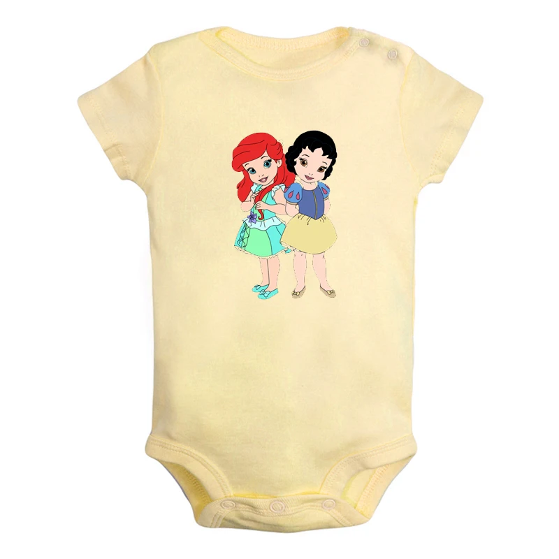 ieBaby2933Y Милая одежда для маленьких принцесс; бальное платье-и лягушонок, Белоснежка, для новорожденных, для маленьких девочек Одежда для мальчиков короткий рукав ползунки Детские комбинезоны подарок - Цвет: ieBaby2933Y