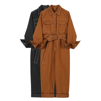

Casual Rompers Womens Jumpsuit Sashes Jumpsuits Autumn One Piece Pants Loose Combinaison Femme Salopette Bodysuit Overalls