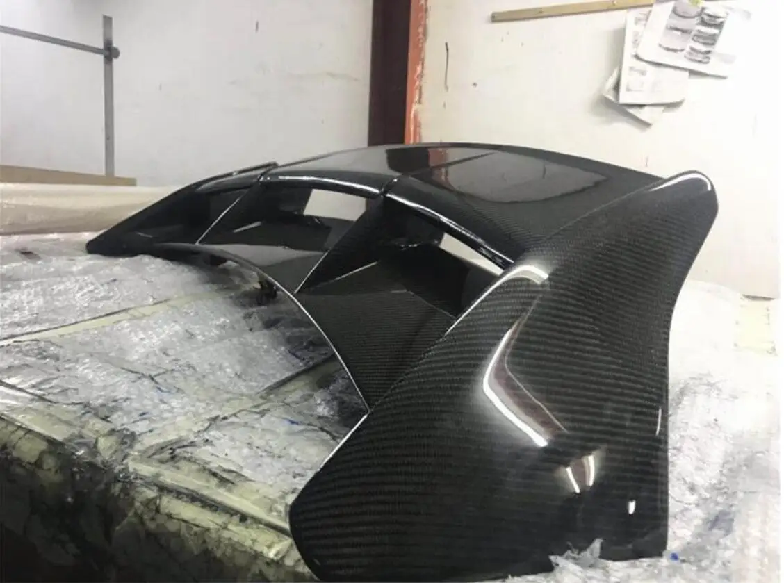 Новинка, карбоновое волокно, заднее крыло багажника, спойлер с лампой для Ford Focus Hatchback 2005-2011