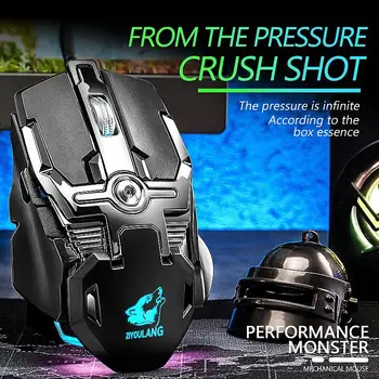 

Professional Wired Gaming Mouse 7 Button 5500 DPI LED Optical USB Computer Mouse Gamer Mouse Silent Mause For PC R20