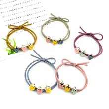 Корейский стиль, весна-лето, повязка для волос в японском стиле с клубничкой, хипстерская повязка для волос для девочек, кожаный чехол для завязывания волос, 2 юаня, Sh