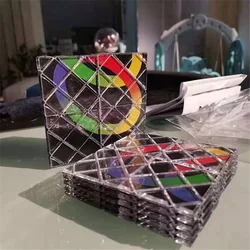 8 painéis quebra cabeça cubo cubos magia preta quebra cabeça dobrável cubetwisty profissional cubo mágico clássico brinquedos para crianças