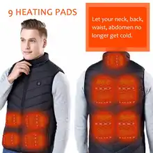 Жилеты с электрическим подогревом, зимняя одежда для мужчин, электрическая USB Тепловая тактическая куртка с подогревом для спорта на открытом воздухе, кемпинга, походов, охоты