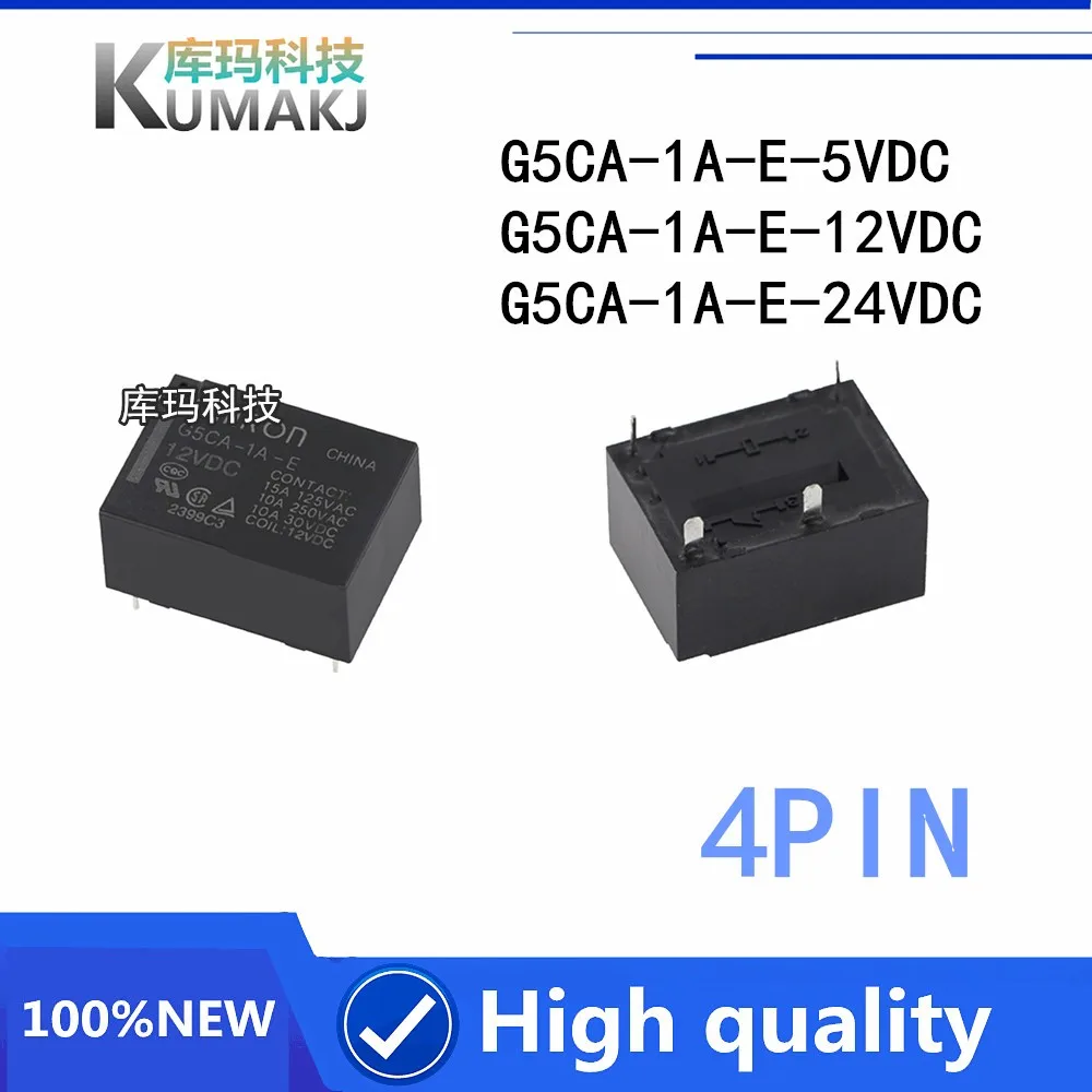 2 шт./лот 100% новый реле G5CA-1A-E-5VDC G5CA-1A-E-12VDC G5CA-1A-E-24VDC G5CA 1A E 12VDC G5CA-1A-E-DC12V 5V 4PIN |