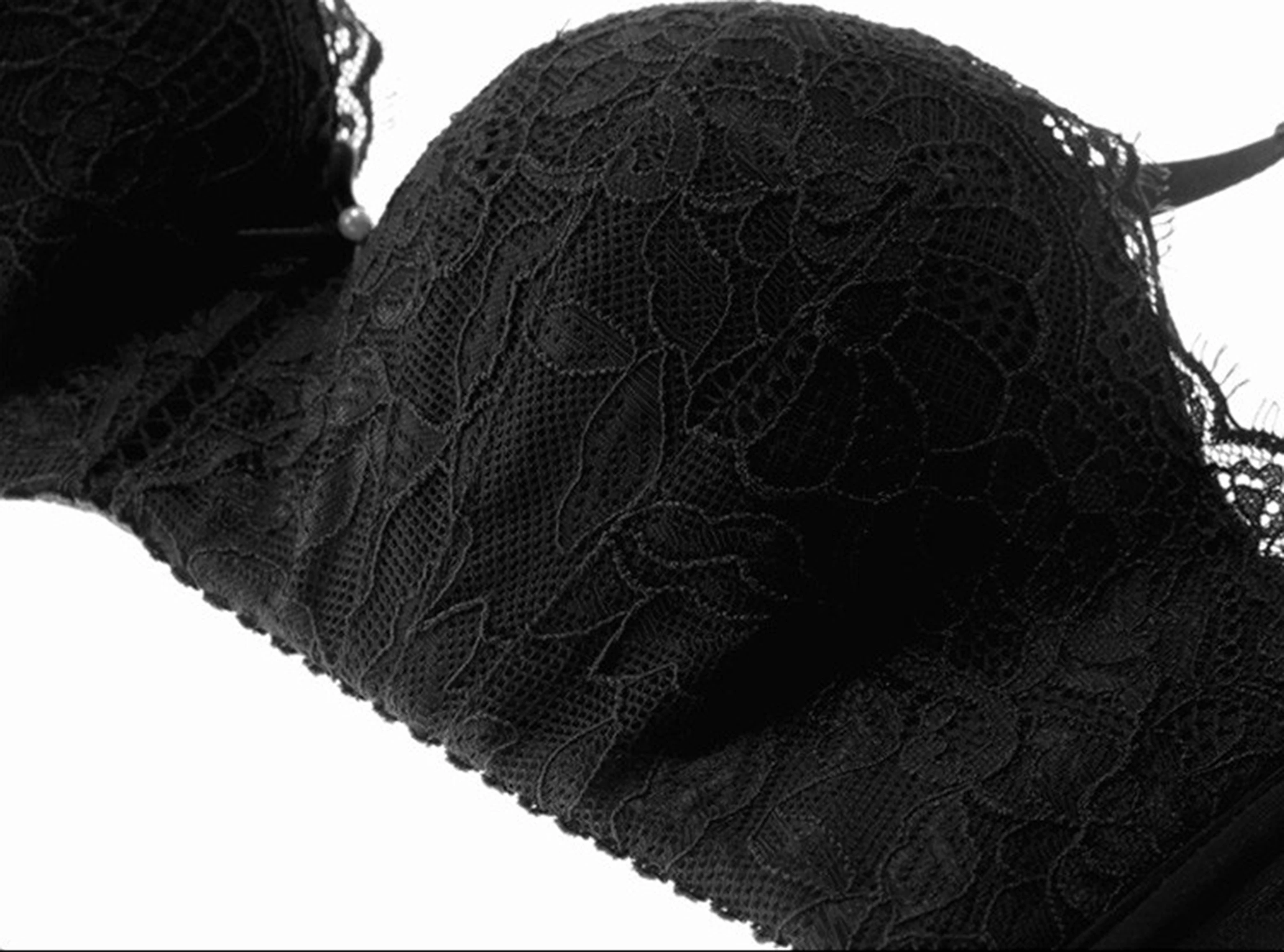 New Young Girl Embroider Lingerie Sexy Set Lace White Bra A B C Cup Thick Cotton Brassiere Women Bra Set Push Up Sexy Underwear sexy bra panty set