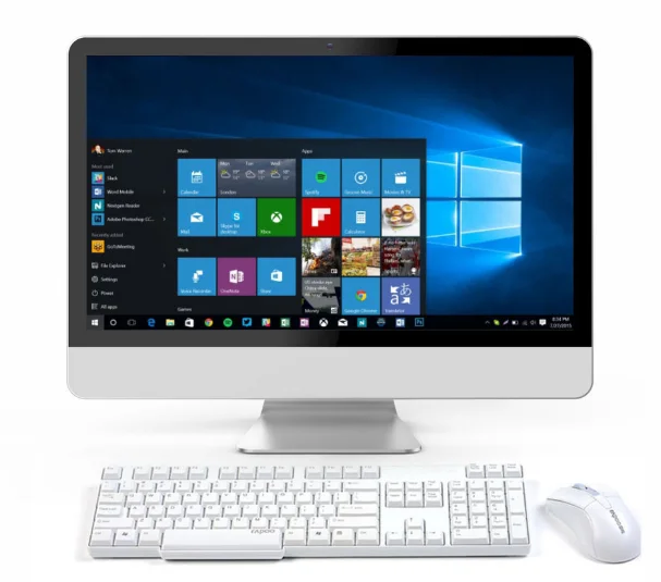 

18.5 21.5 23.5 inch custom white desktop computer PC All in One PC desktop