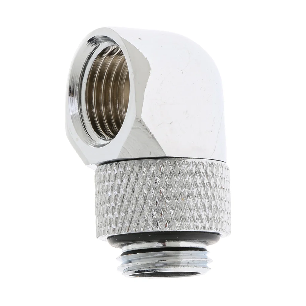 1x Right Angled G1/4 Inch Rotary Fitting for Computer Water Cooling System