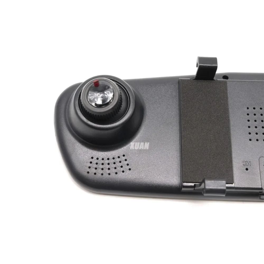 Xuan 4,3 ''HD двойной объектив Автомобильный видеорегистратор, фронтальная камера-зеркало заднего вида, видеорегистратор dashcam, авто voiture, регистратор adas blackbox