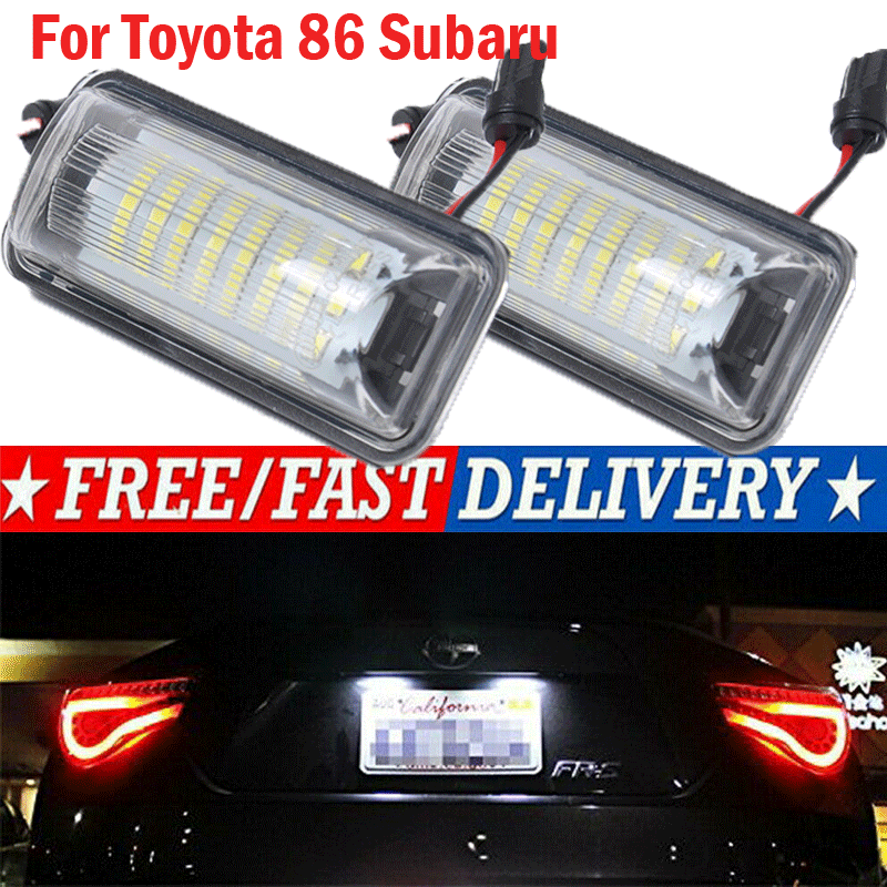 2 шт. номер светодиодный номерной знак лампы белый 6000K для 2013-up Toyota GT86 Scion FR-S Subaru Land Cruiser
