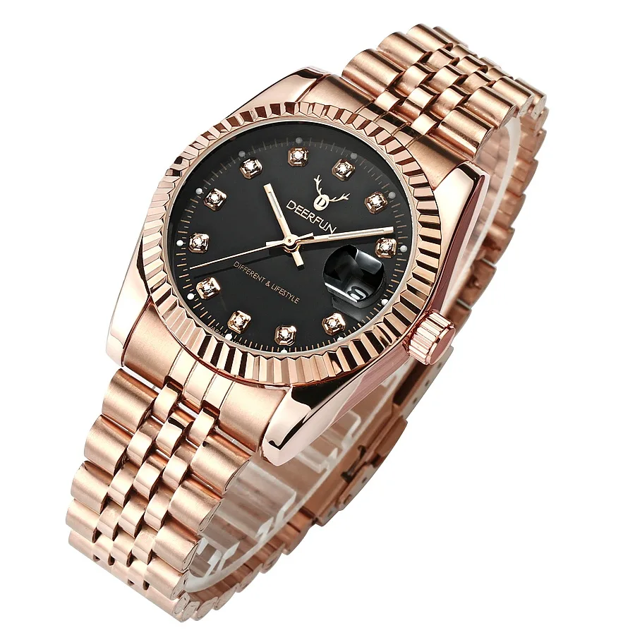 Швейцарские oyster perpetual Rolexable datejust MIYOTA Кварцевые мужские и женские настольные классические часы из нержавеющей стали reloj mujer - Цвет: ROL DJ14