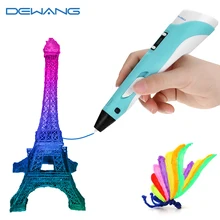 DEWANG-stylo d'impression de dessin 3D pour enfants, avec écran LCD, Compatible PLA ABS, jouets en Filament, cadeau d'anniversaire, artisanat