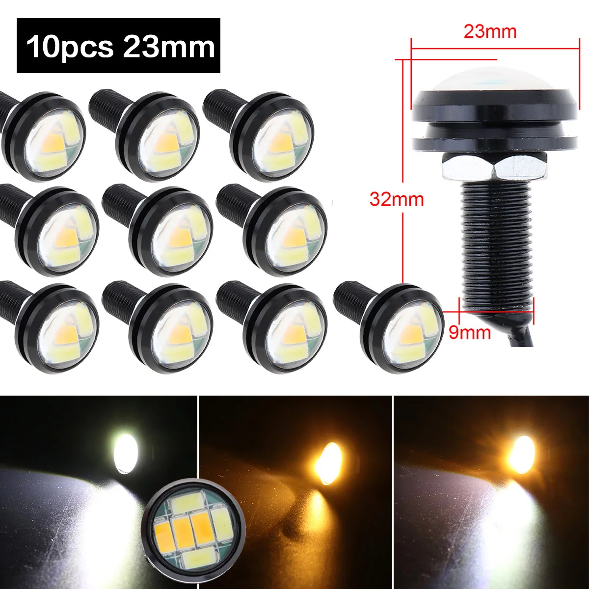ȭƮ 5730 LED ̱  ڵ Ȱ, DRL ,  õ,    , ְ , 9W, 18mm, 23mm