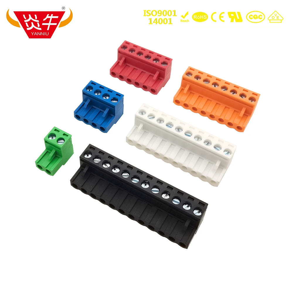 Pwb Conector Encaixe Bloco Terminal 5.08 mm 2pin12pin Degon de Phoenix st 1757019 Phoenix Degon 50 Pcs Kf2edgk 508 2p12p