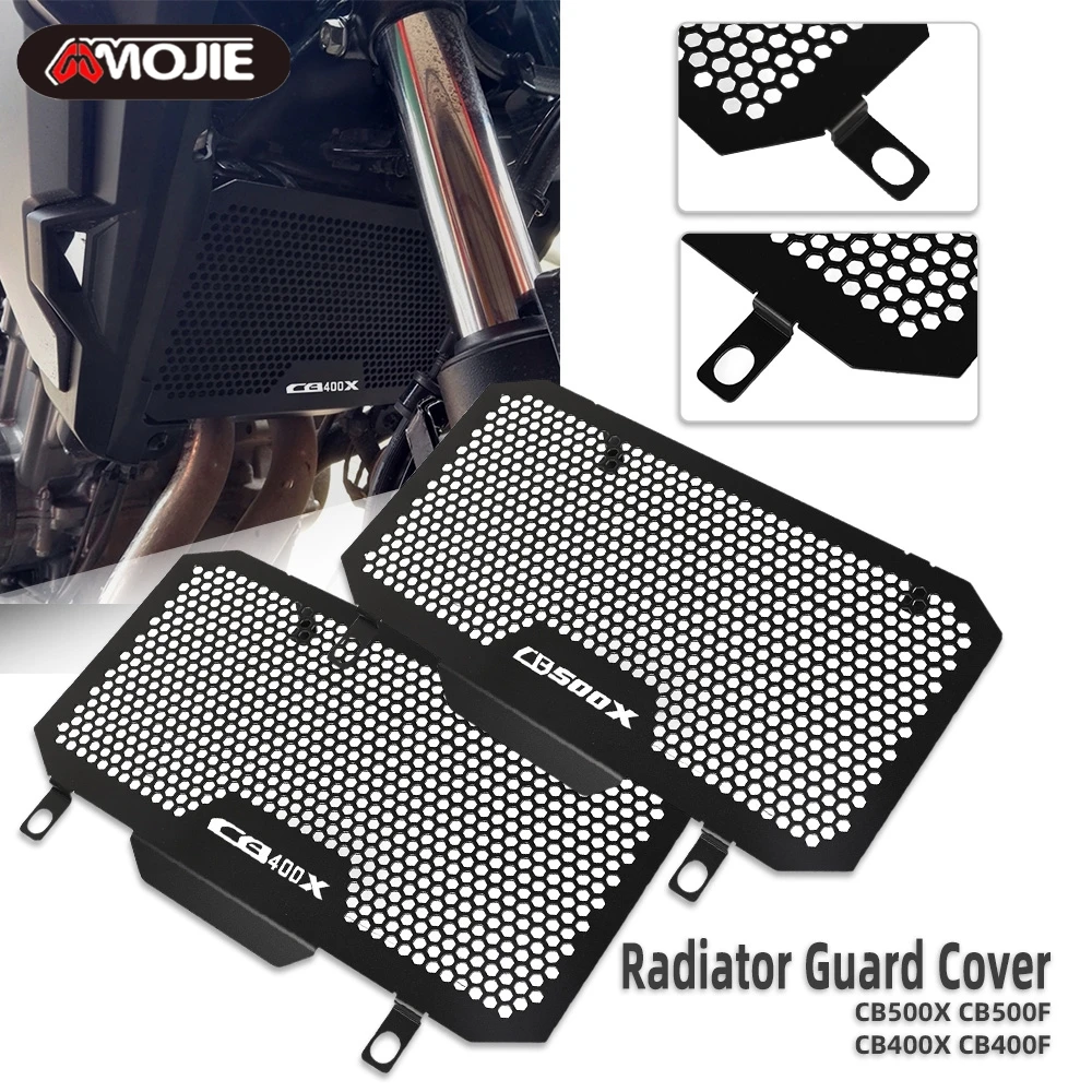 Worldmotop Radiator Guard For Honda CB500X & CB500F 2013-2021 - Aluminum Grill Protector
