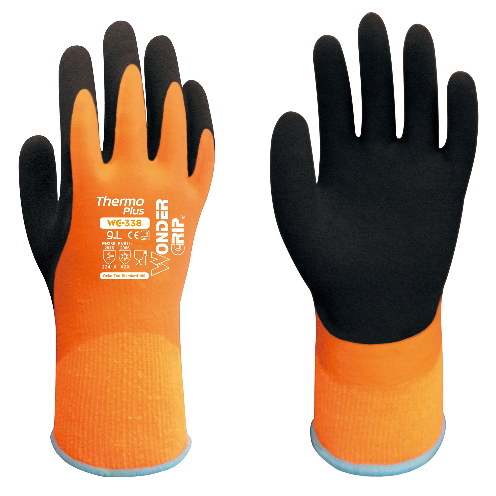 Insulated Warm Work Glove Acrylic Lining Fully Immersed Cold Proof Waterproof Winter Skiing Micro Foam Latex Safety Mittens