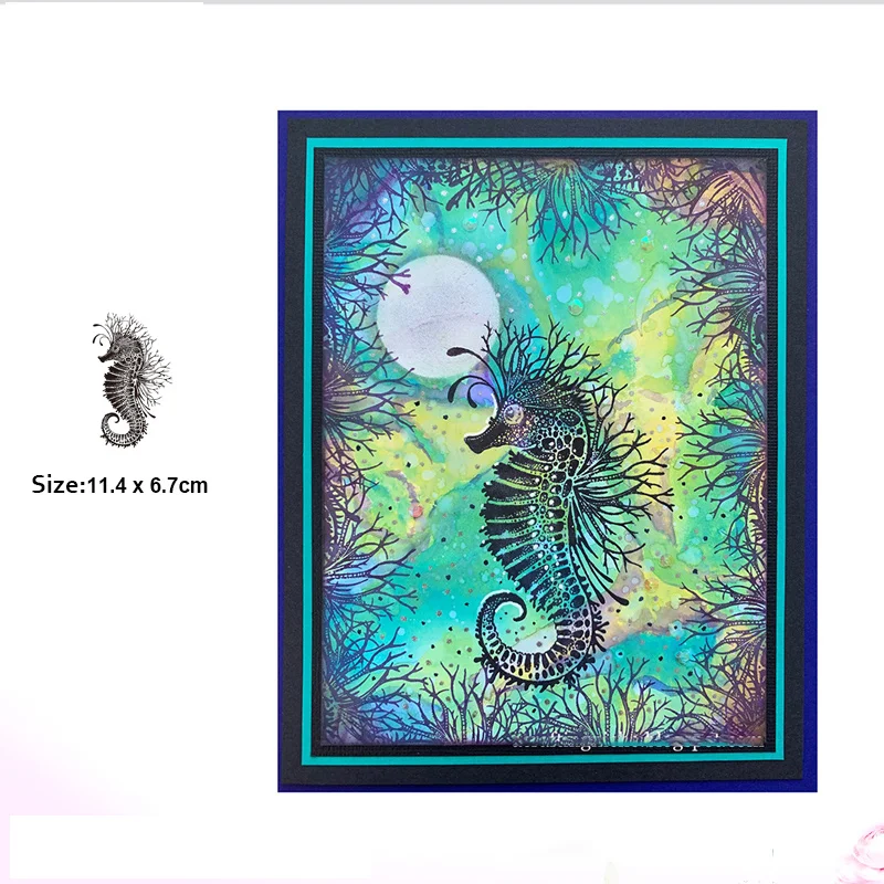 Seahorse прозрачный штамп для скрапбукинга прозрачный силиконовый прорезиненный DIY Фото декоративные украшения