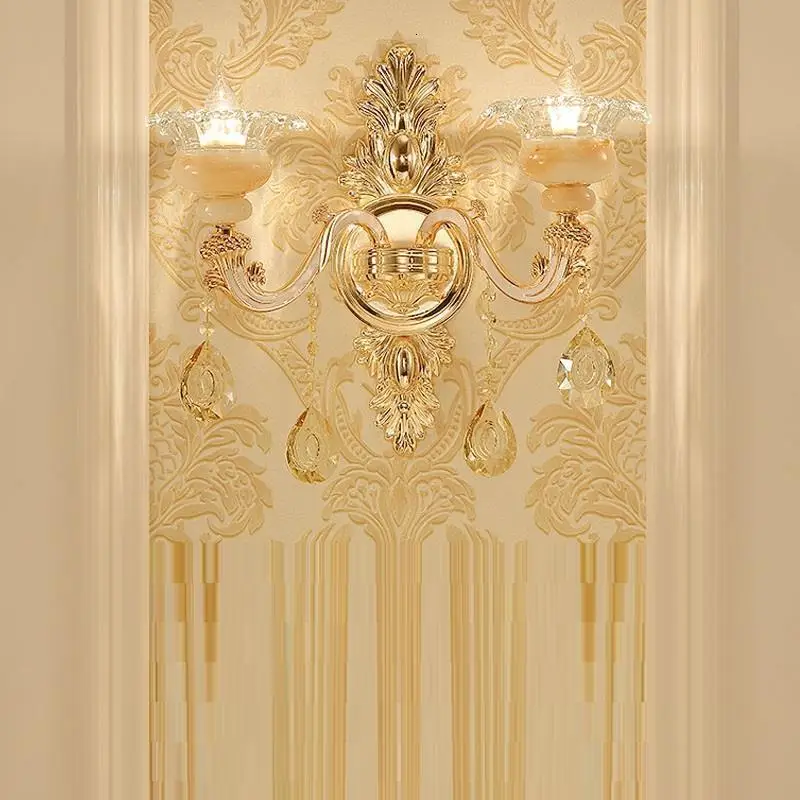 Interieur зеркало для дома Lampara De Interior Aplique Luz Pared Wandlamp Хрустальная аппликация Murale светильник Настенный светильник для спальни светильник