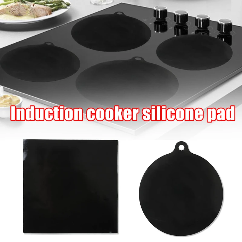 Hot Induction Cooktop Mat Protector Nonslip Silicone Heat Insulation
