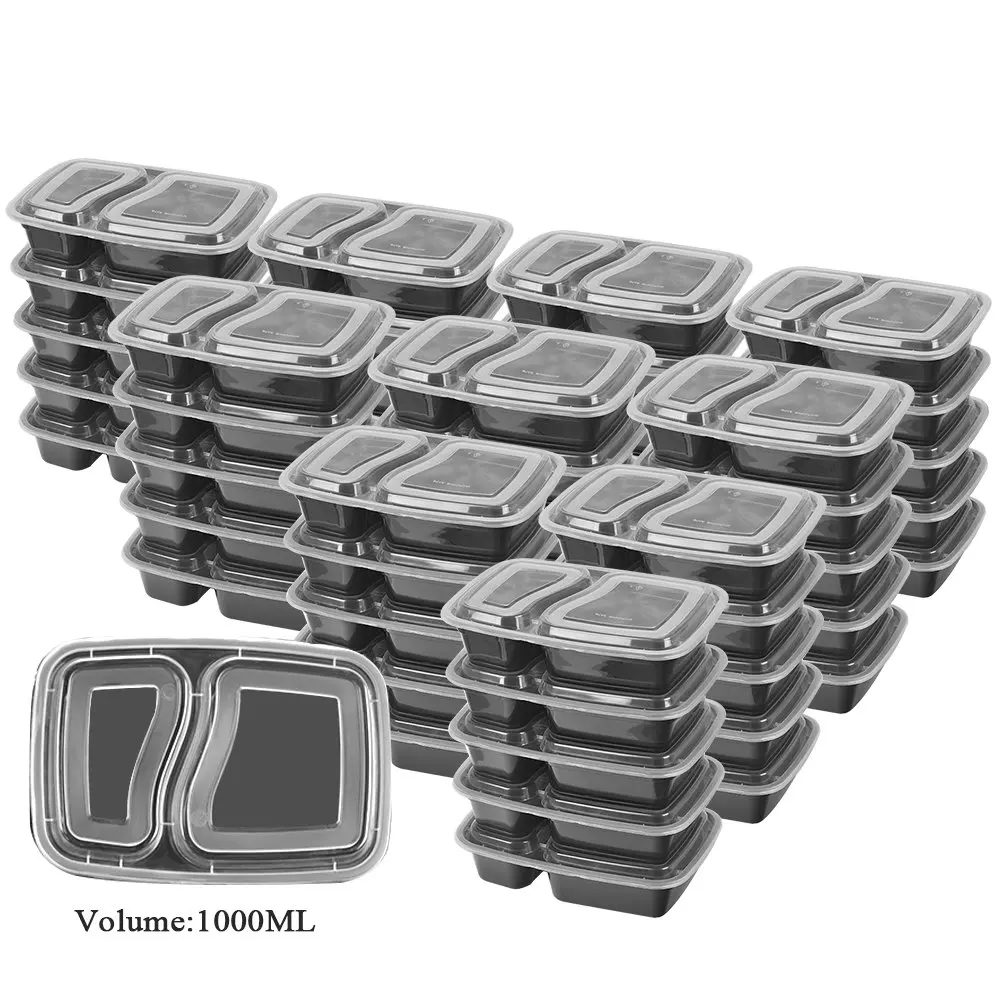 Disposable Plastic Microwavable Food Containers - 32oz Lunch Box 20pcs  Disposable - Aliexpress