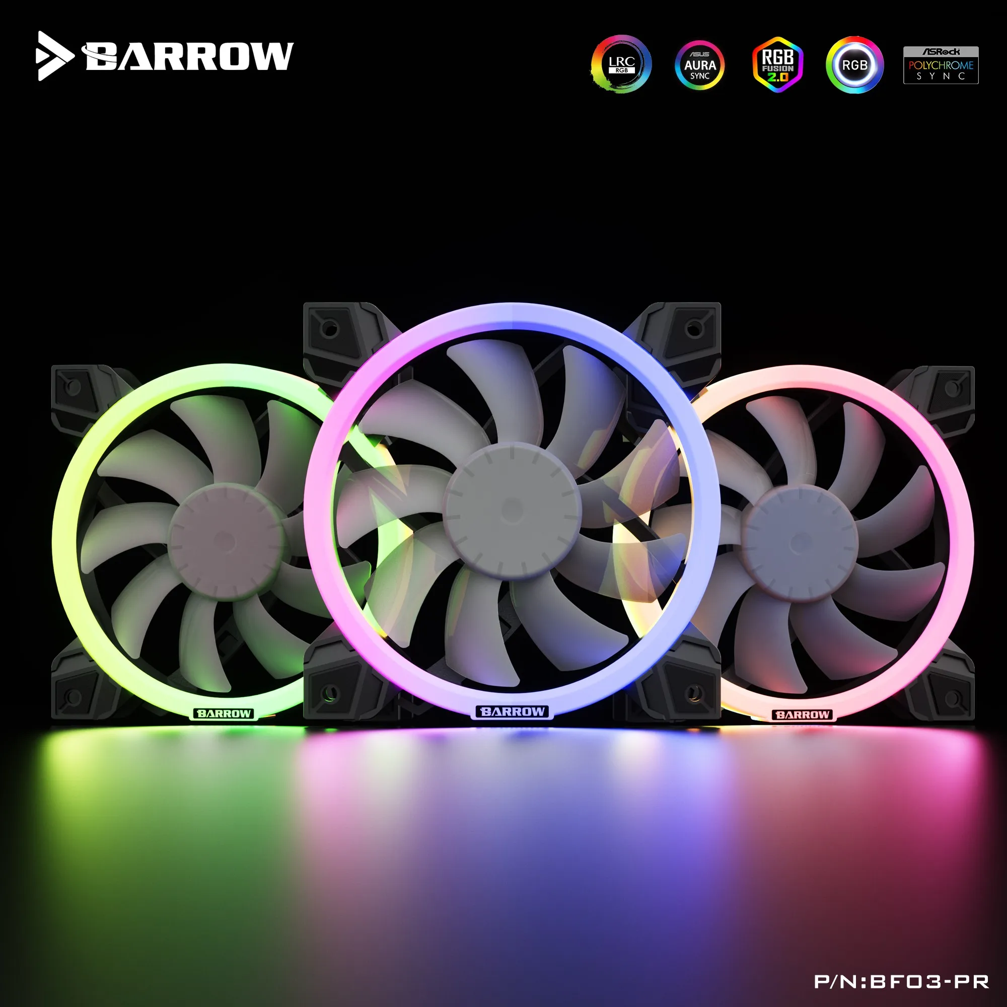 Barrow LRC2.0 5 в аврора RGB с водяным охлаждением регулируемый кольцевой световой