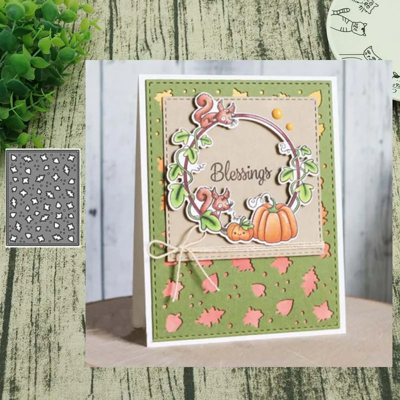 

Metal cutting dies falling leaves panel cut die mold decoration Scrapbooking Embossing paper craft mould punch stencils