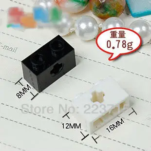 

Free Shipping!32064 50pcs *Brick 1X2 W. Cross Hole* DIY enlighten block bricks,Compatible With Assembles Particles