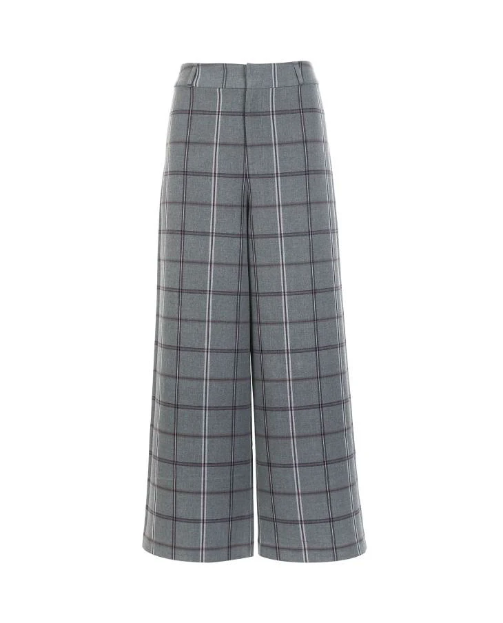 Vero Moda Женские клетчатые широкие брюки с молнией спереди | 319150511